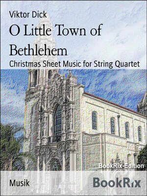 cover image of O Little Town of Bethlehem